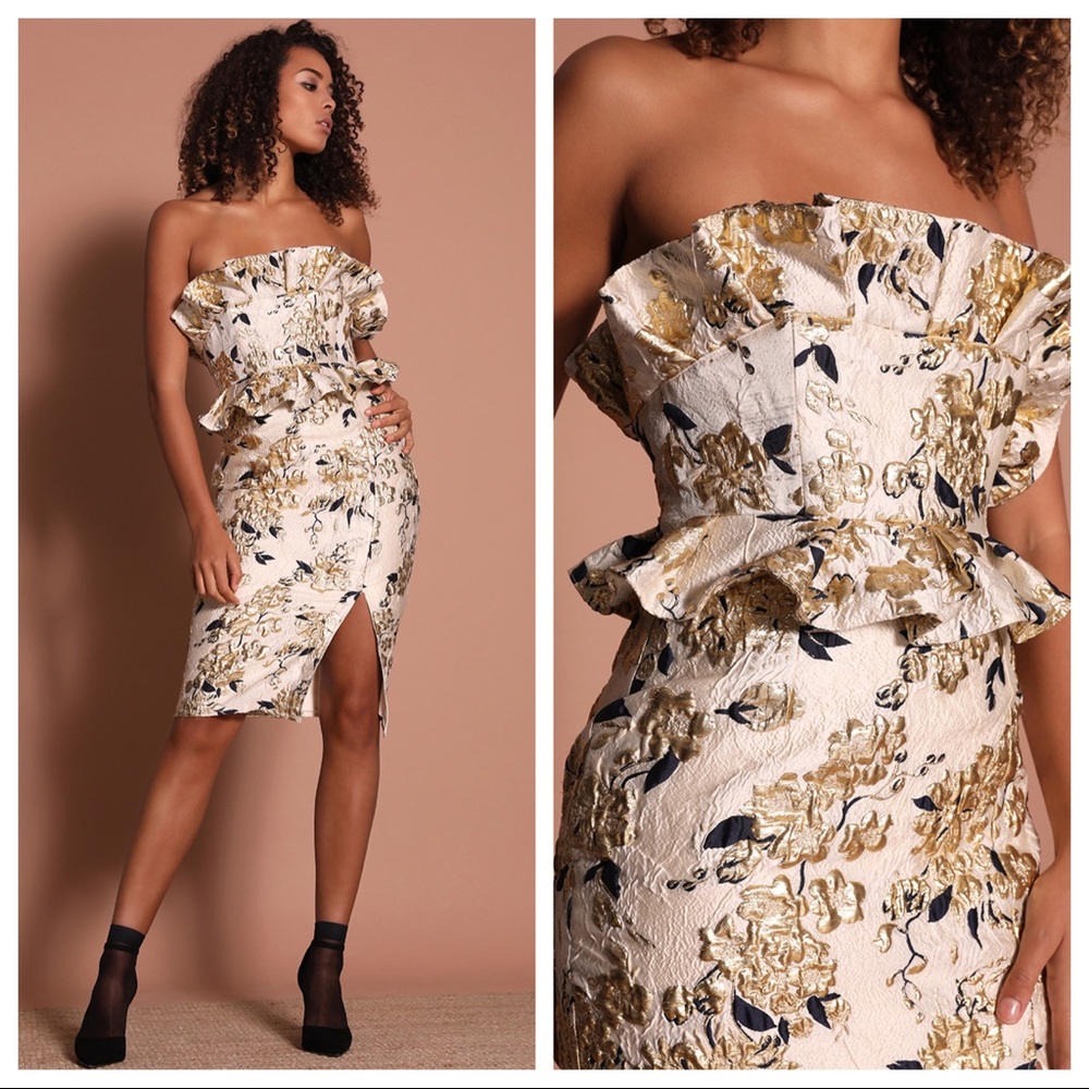 Gold Embellished Dress